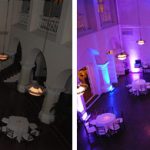 comparatie iluminat arhitectural inainte si dupa